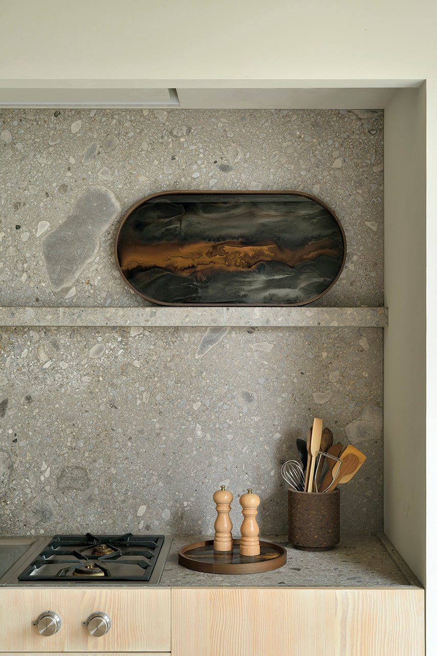 Organic Tray White Cliff Studio Decorative Trays