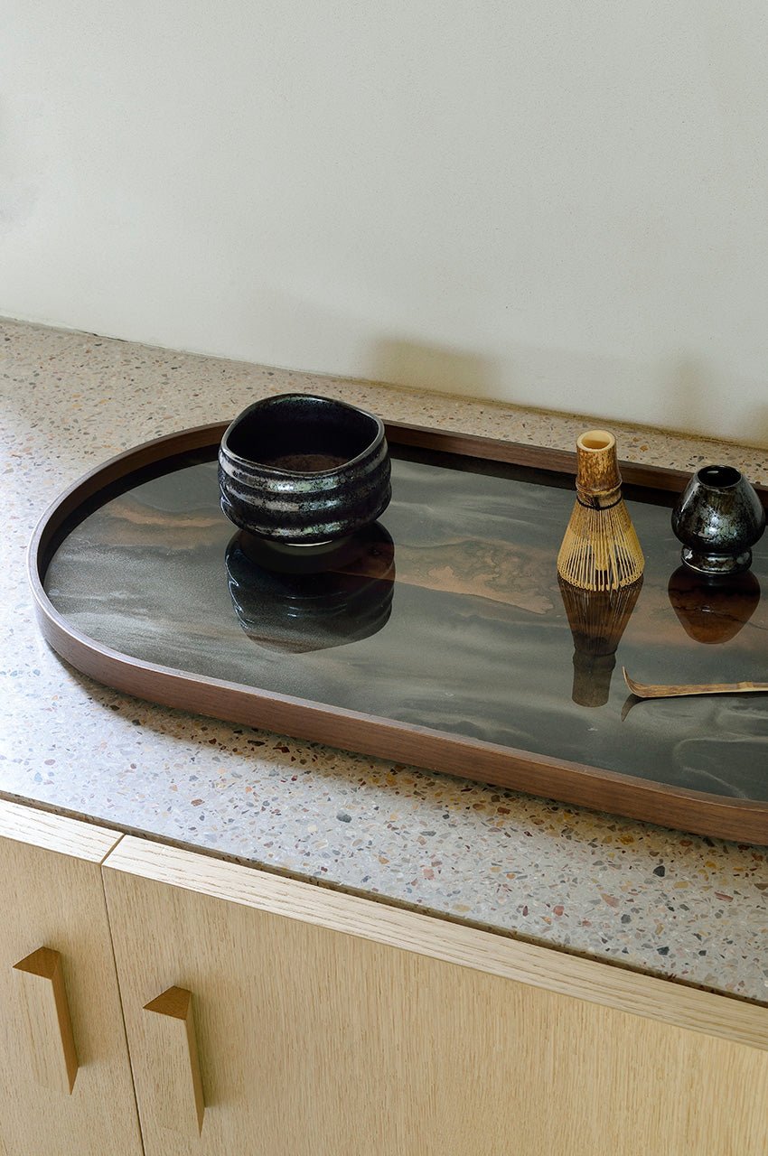 Organic Tray White Cliff Studio Decorative Trays