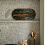 Organic tray - glass - Bronze - oblong - M White Cliff Studio Trays