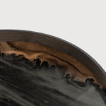 Organic tray - glass - Bronze - round - L White Cliff Studio Trays