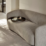 Organic tray - glass - Graphite - round - L White Cliff Studio Trays