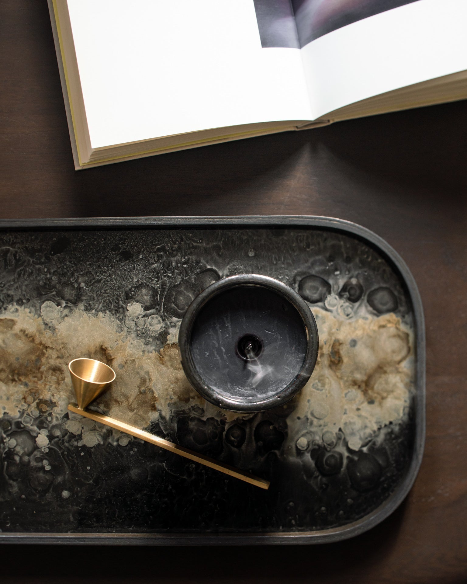 Organic Valet Tray White Cliff Studio Decorative Trays