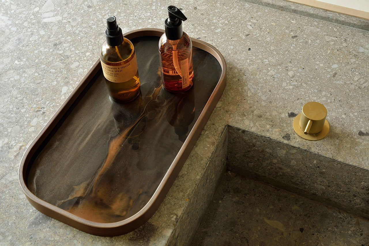 Organic Valet Tray White Cliff Studio Decorative Trays