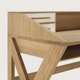 Origami desk - oak - cream - 5 drawers - rectangular White Cliff Studio Desk