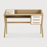 Origami desk - oak - cream - 5 drawers - rectangular White Cliff Studio Desk