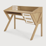 Origami desk - oak - cream - 5 drawers - rectangular White Cliff Studio Desk