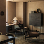 Oscar desk - teak - 2 drawers - rectangular White Cliff Studio Desk