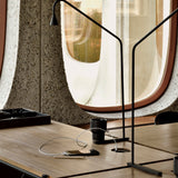 Oscar desk - teak - rectangular - with cable management White Cliff Studio Desk