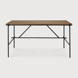Oscar desk - teak - rectangular - with cable management White Cliff Studio Desk