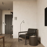 Oscar hanging rack - varnished teak - brown - with garment rail White Cliff Studio Wall Shelf