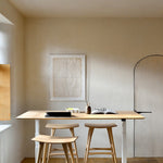 Osso bar stool - varnished oak White Cliff Studio Bar Stool