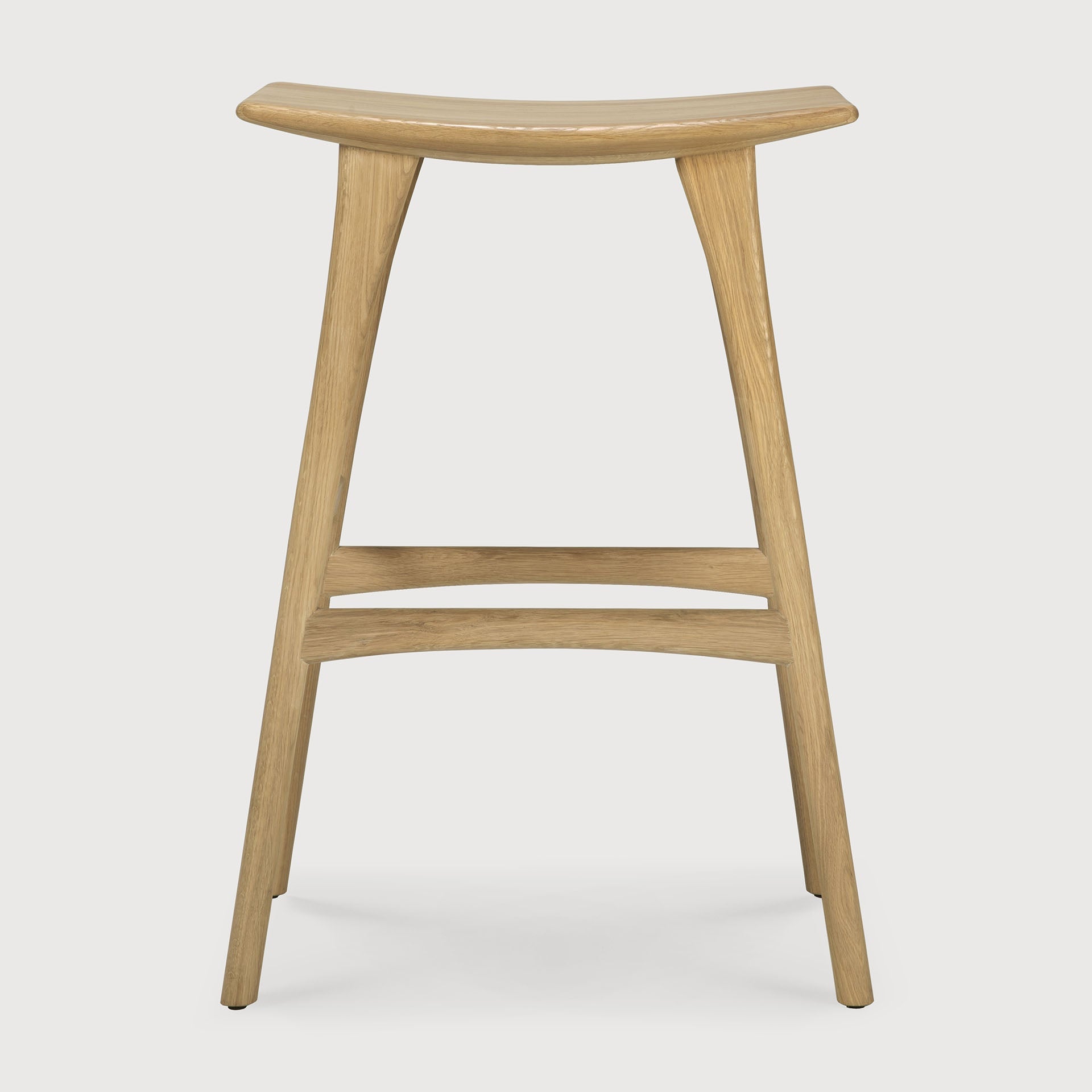 Osso bar stool - varnished oak White Cliff Studio Bar Stool