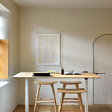 Osso bar stool - varnished oak White Cliff Studio Bar Stool