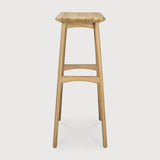 Osso bar stool - varnished oak White Cliff Studio Bar Stool