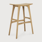 Osso bar stool - varnished oak White Cliff Studio Bar Stool