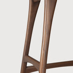 Osso counter stool - varnished teak - brown White Cliff Studio Counter Stool