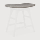 Osso outdoor stool cushion - Mocha fabric White Cliff Studio Outdoor Stool