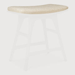 Osso outdoor stool cushion - Natural fabric White Cliff Studio Outdoor Stool