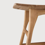 Osso outdoor stool frame - teak White Cliff Studio Outdoor Stool
