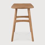 Osso outdoor stool frame - teak White Cliff Studio Outdoor Stool