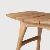 Osso outdoor stool frame - teak White Cliff Studio Outdoor Stool