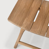 Osso outdoor stool frame - teak White Cliff Studio Outdoor Stool