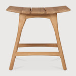 Osso outdoor stool frame - teak White Cliff Studio Outdoor Stool