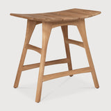 Osso outdoor stool frame - teak White Cliff Studio Outdoor Stool