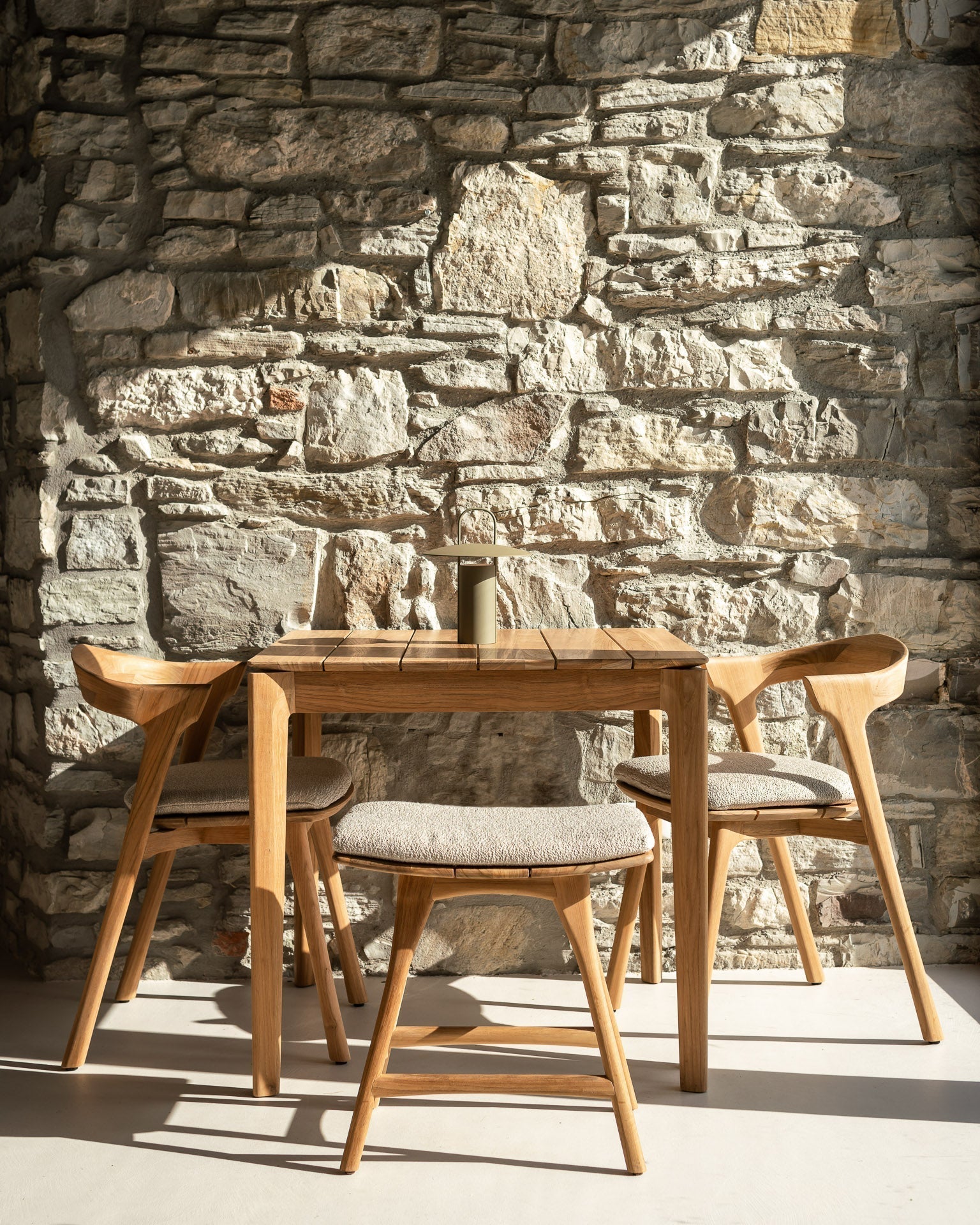 Osso Outdoor Stool White Cliff Studio Outdoor Stool