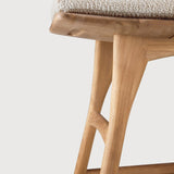 Osso outdoor stool - teak - Natural fabric White Cliff Studio Outdoor Stool