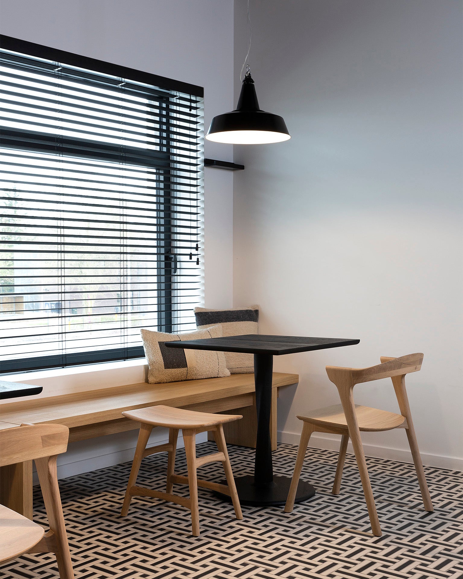 Osso stool - oak White Cliff Studio Stool