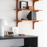 Osso stool - varnished oak - black White Cliff Studio Stool