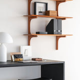 Osso stool - varnished oak - black White Cliff Studio Stool