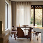 Osso stool - varnished teak - brown White Cliff Studio Stool