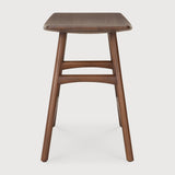 Osso stool - varnished teak - brown White Cliff Studio Stool