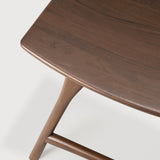 Osso stool - varnished teak - brown White Cliff Studio Stool