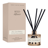 Palo Santo Patchouli Tinted Glass Jar Reed Diffuser White Cliff Studio Reed Diffusers