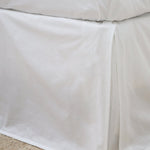Paneled Cotton Sateen Bedskirt White Cliff Studio Bedskirt