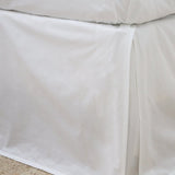 Paneled Cotton Sateen Bedskirt White Cliff Studio Bedskirt
