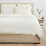 Parker Bamboo Sateen Duvet Set White Cliff Studio Duvet Sets