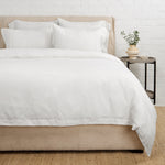 Parker Linen Duvet Set White Cliff Studio Duvet Sets