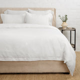 Parker Linen Duvet Set White Cliff Studio Duvet Sets