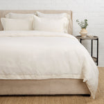 Parker Linen Duvet Set White Cliff Studio Duvet Sets