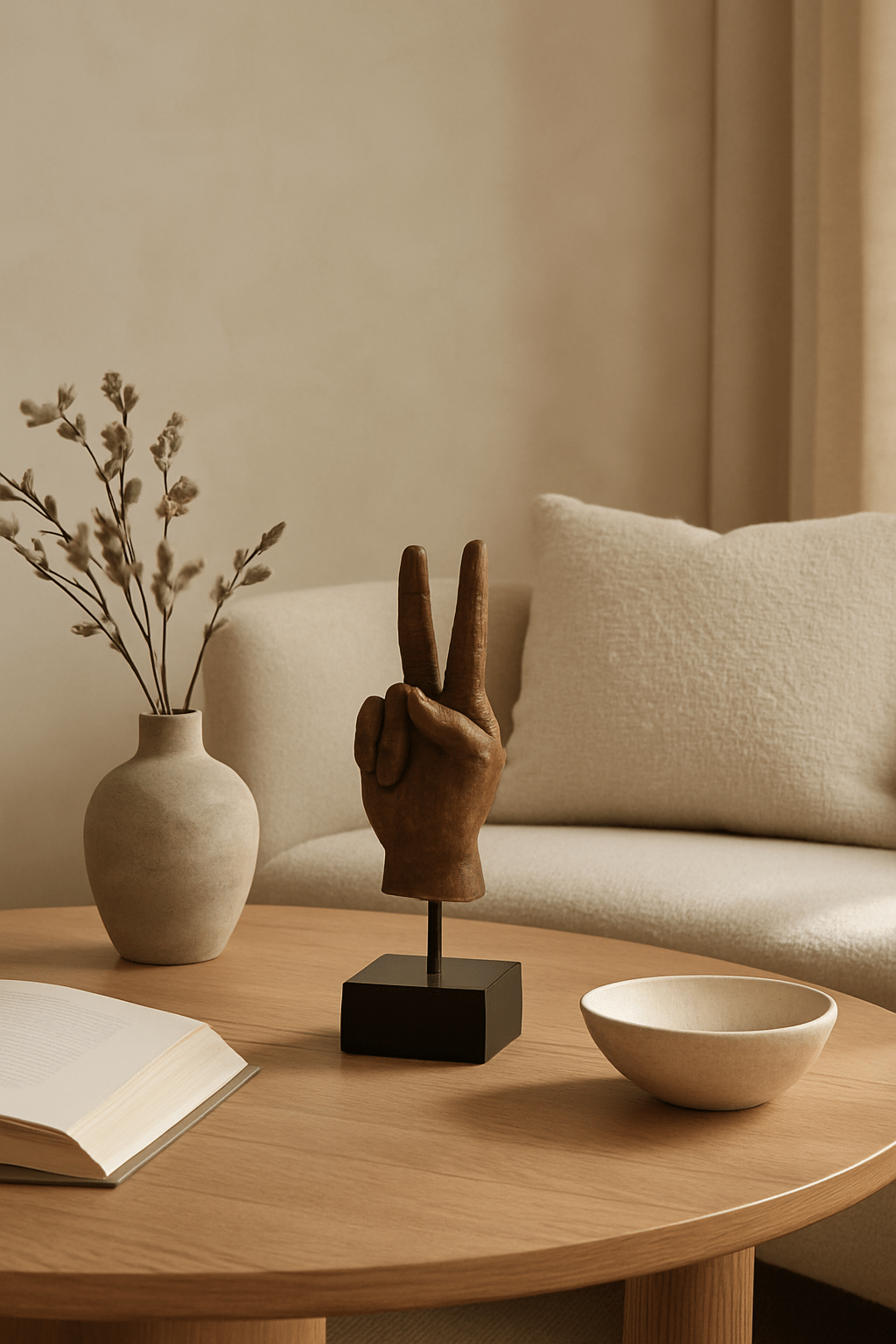 Peace Decorative Hand White Cliff Studio Decorative Objects