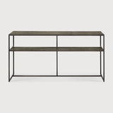 Pentagon console - varnished Minerals - Lava Whisky White Cliff Studio Console Table