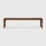 PI bench - varnished teak - brown White Cliff Studio Bench / Dining Bench
