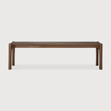 PI bench - varnished teak - brown White Cliff Studio Bench / Dining Bench