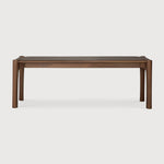 PI bench - varnished teak - brown White Cliff Studio Bench / Dining Bench