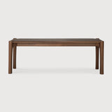 PI bench - varnished teak - brown White Cliff Studio Bench / Dining Bench
