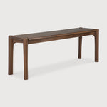 PI bench - varnished teak - brown White Cliff Studio Bench / Dining Bench